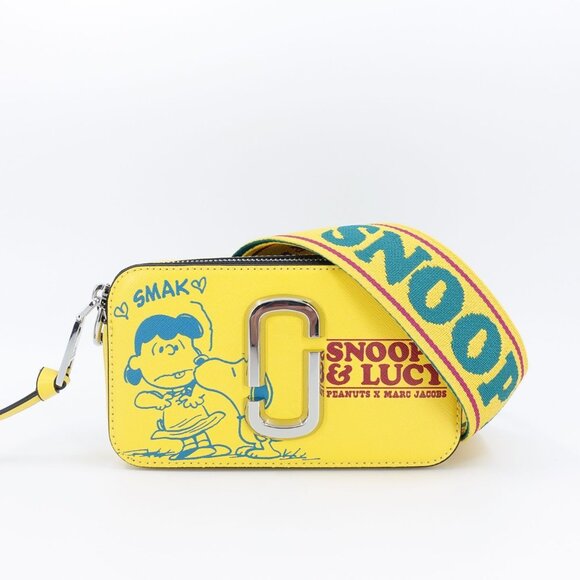 Marc Jacobs Peanuts Edition Snoopy The Snapshot Bag Yellow OS - Picture 1 of 15